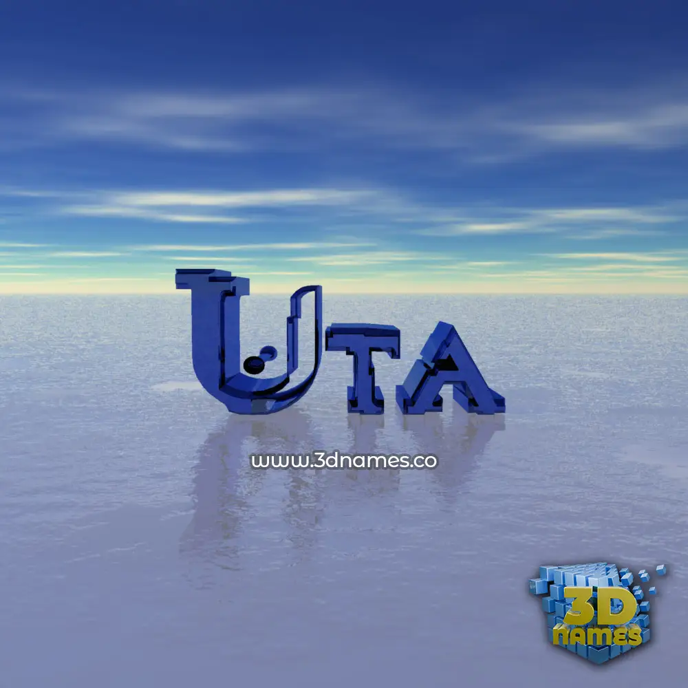 uta in Horizon style - 3D name wallpaper