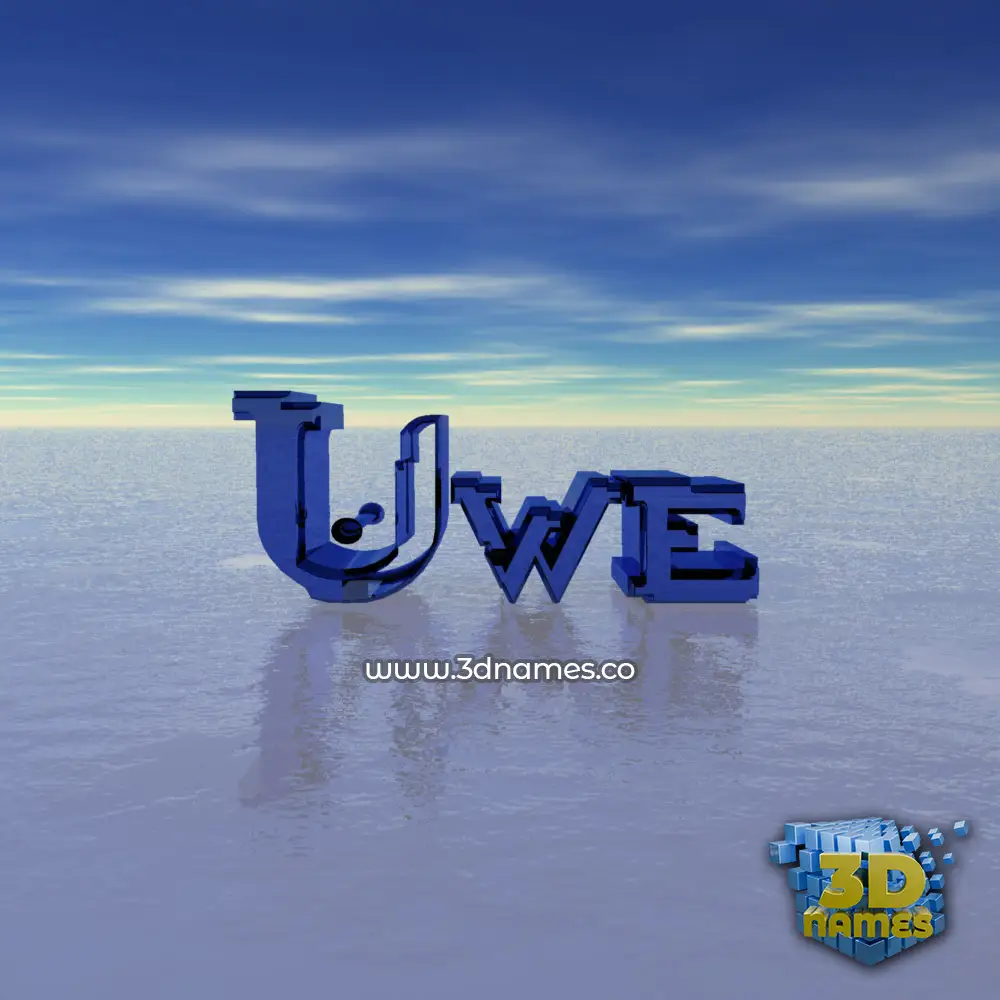 uwe in Horizon style - 3D name wallpaper