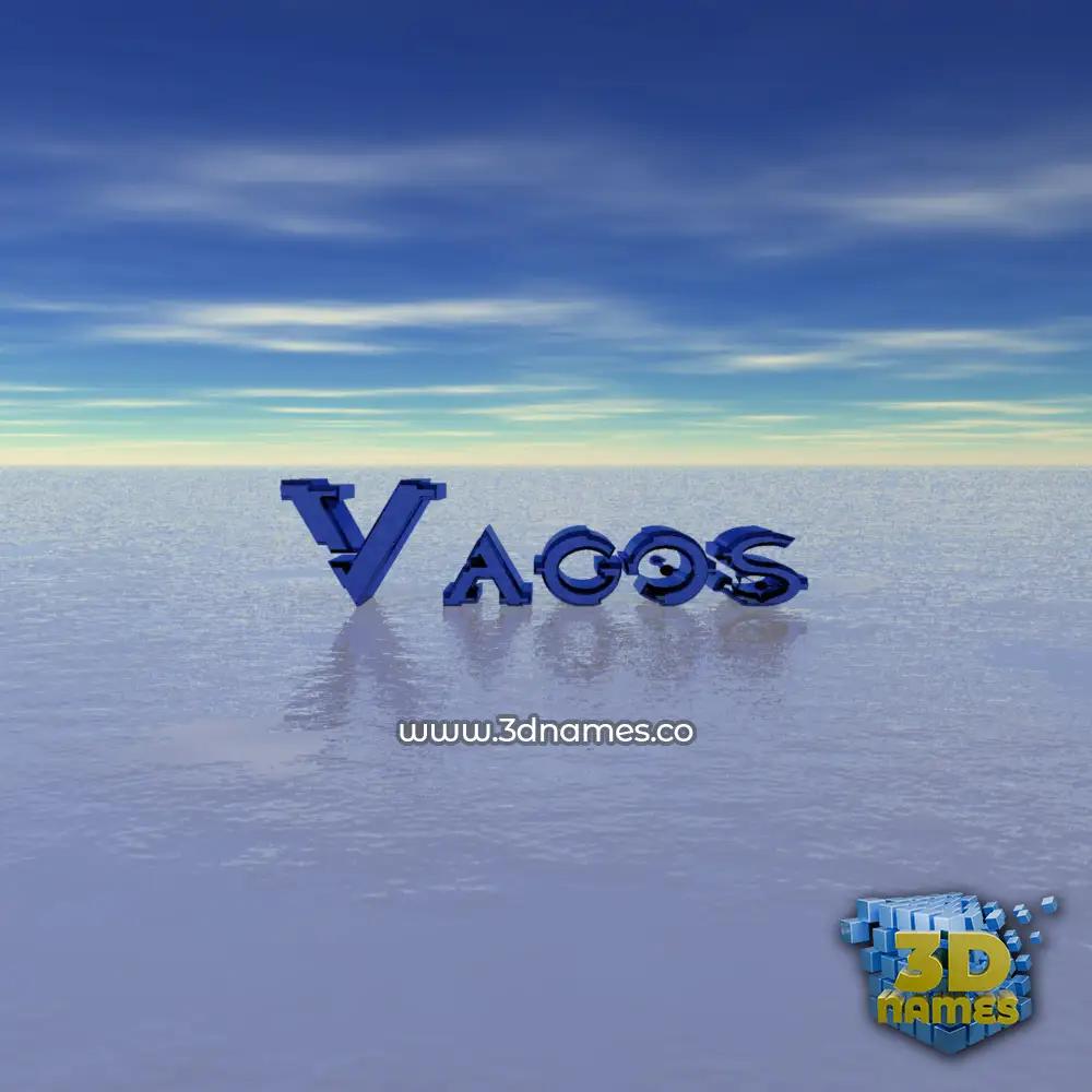 vagos in Horizon style - 3D name wallpaper