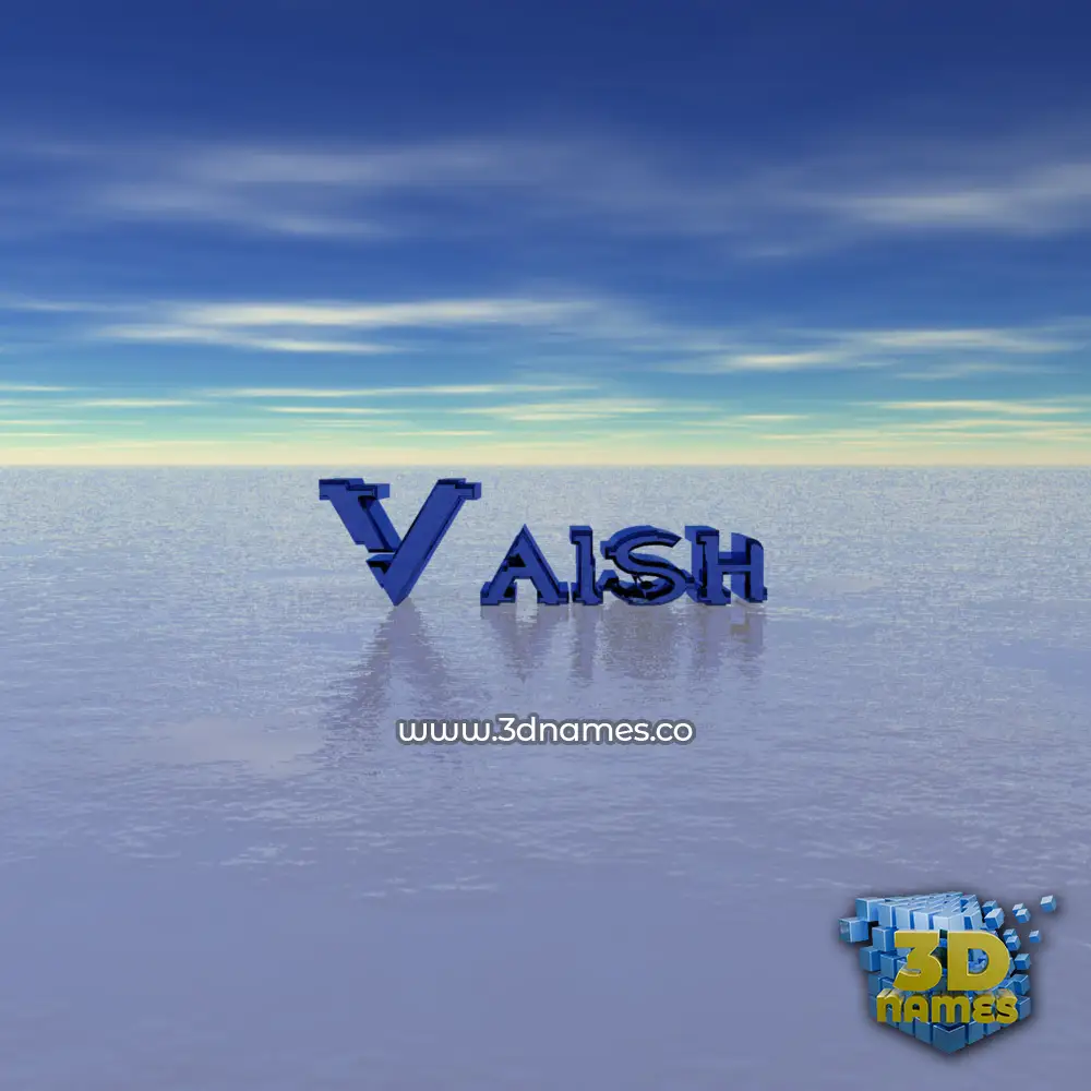 vaish in Horizon style - 3D name wallpaper