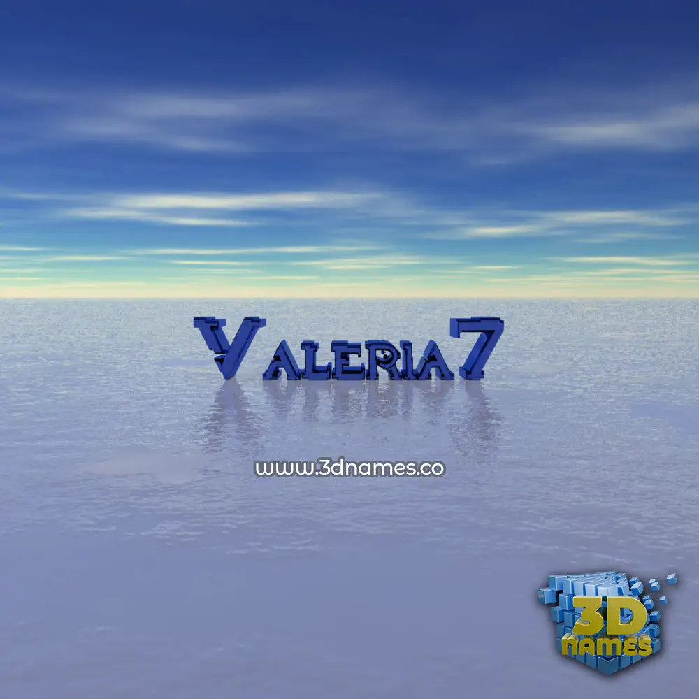 valeria7 in Horizon style - 3D name wallpaper