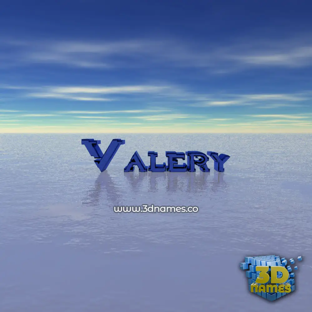 valery in Horizon style - 3D name wallpaper