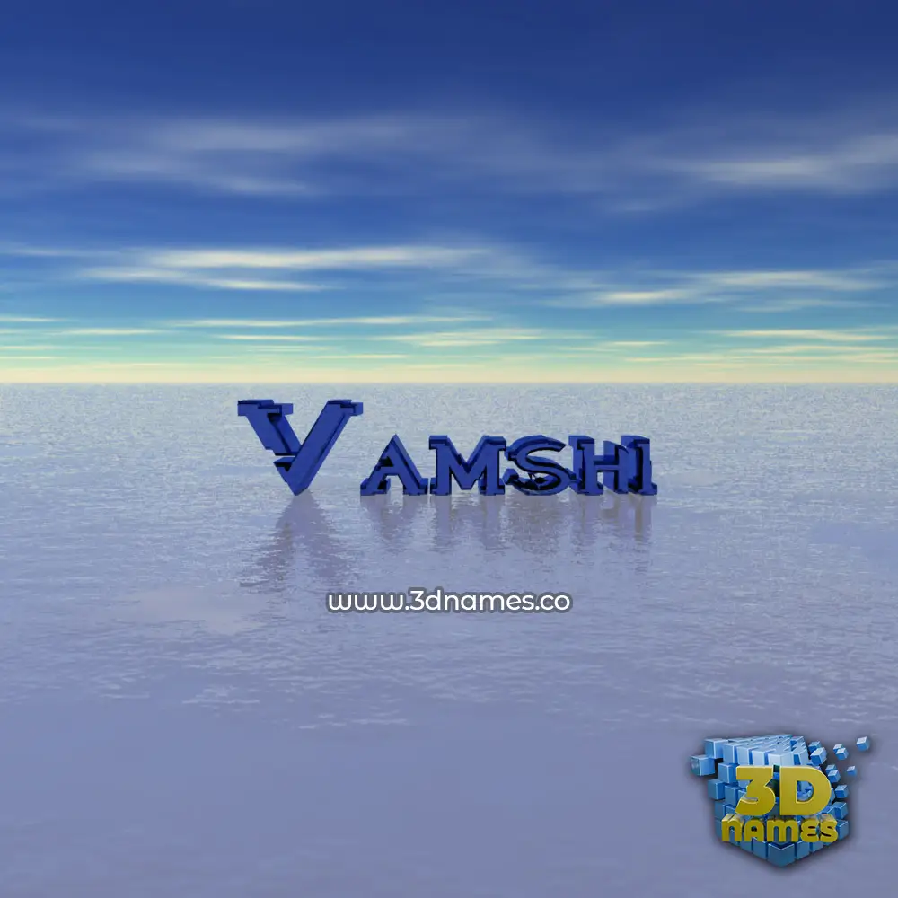 vamshi in Horizon style - 3D name wallpaper