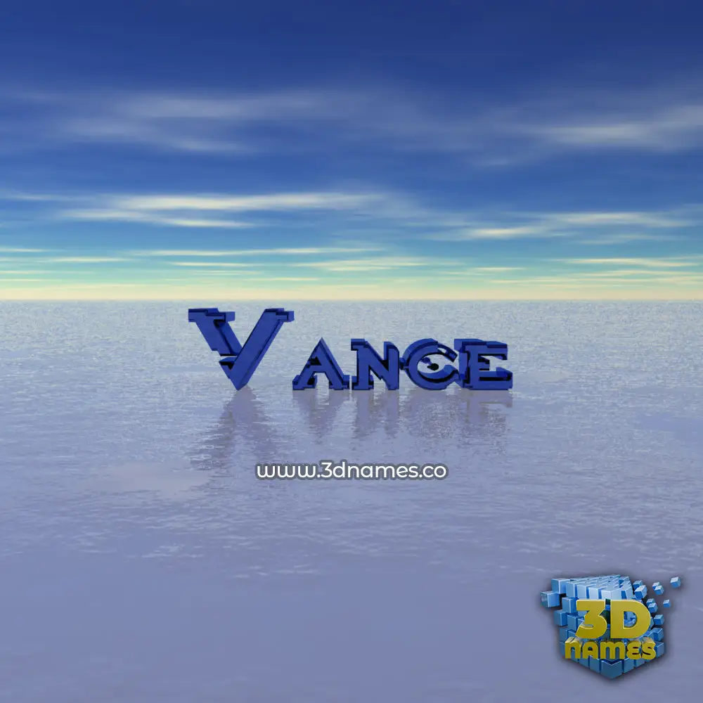 vance in Horizon style - 3D name wallpaper