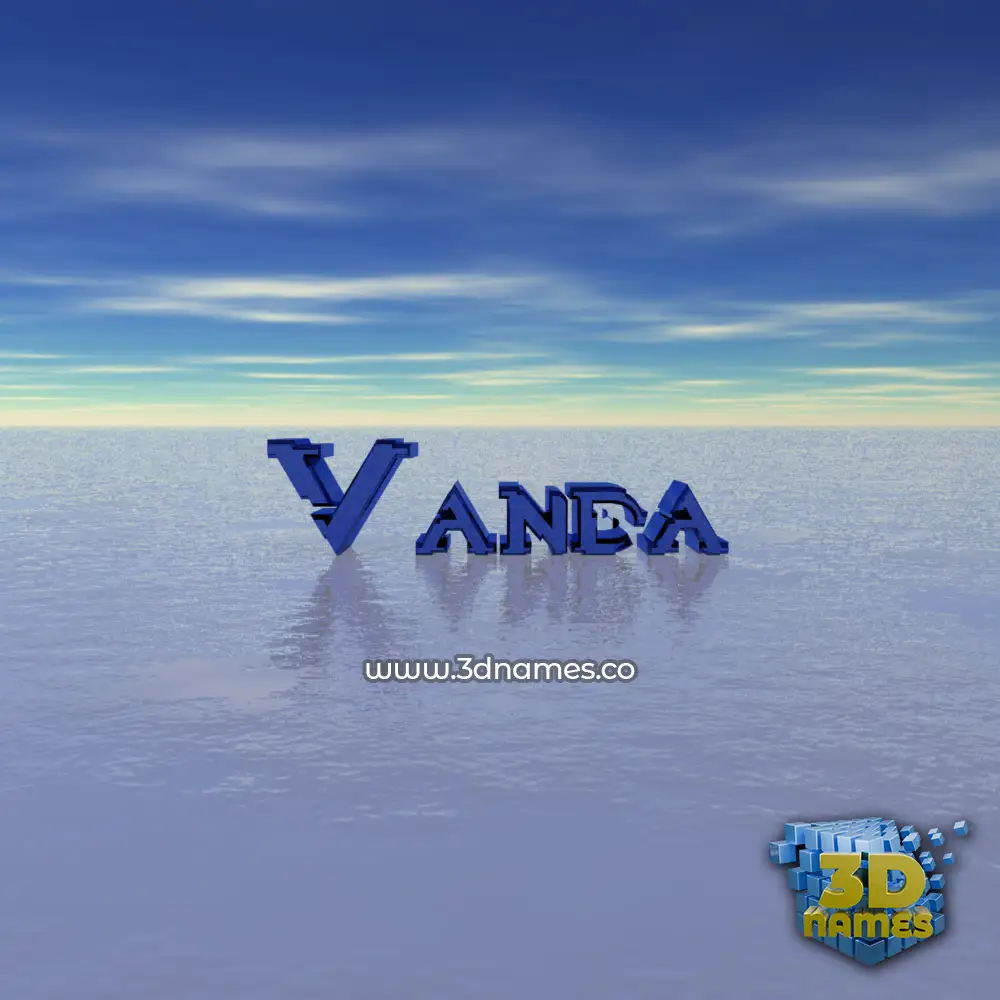 vanda in Horizon style - 3D name wallpaper