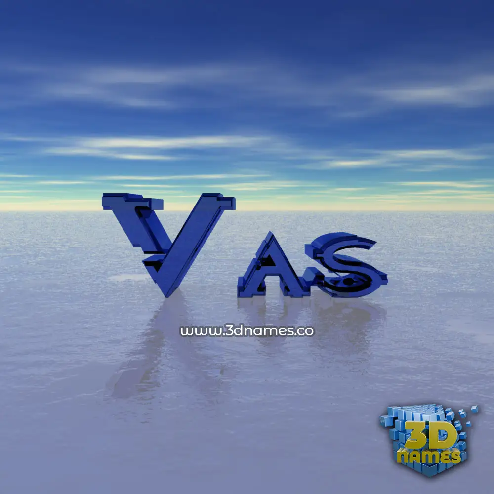 vas in Horizon style - 3D name wallpaper