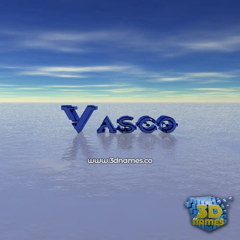 vasco in Horizon style - 3D name wallpaper