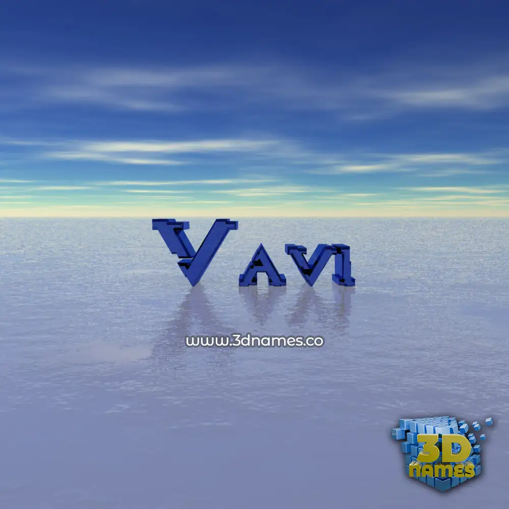 vavi in Horizon style - 3D name wallpaper