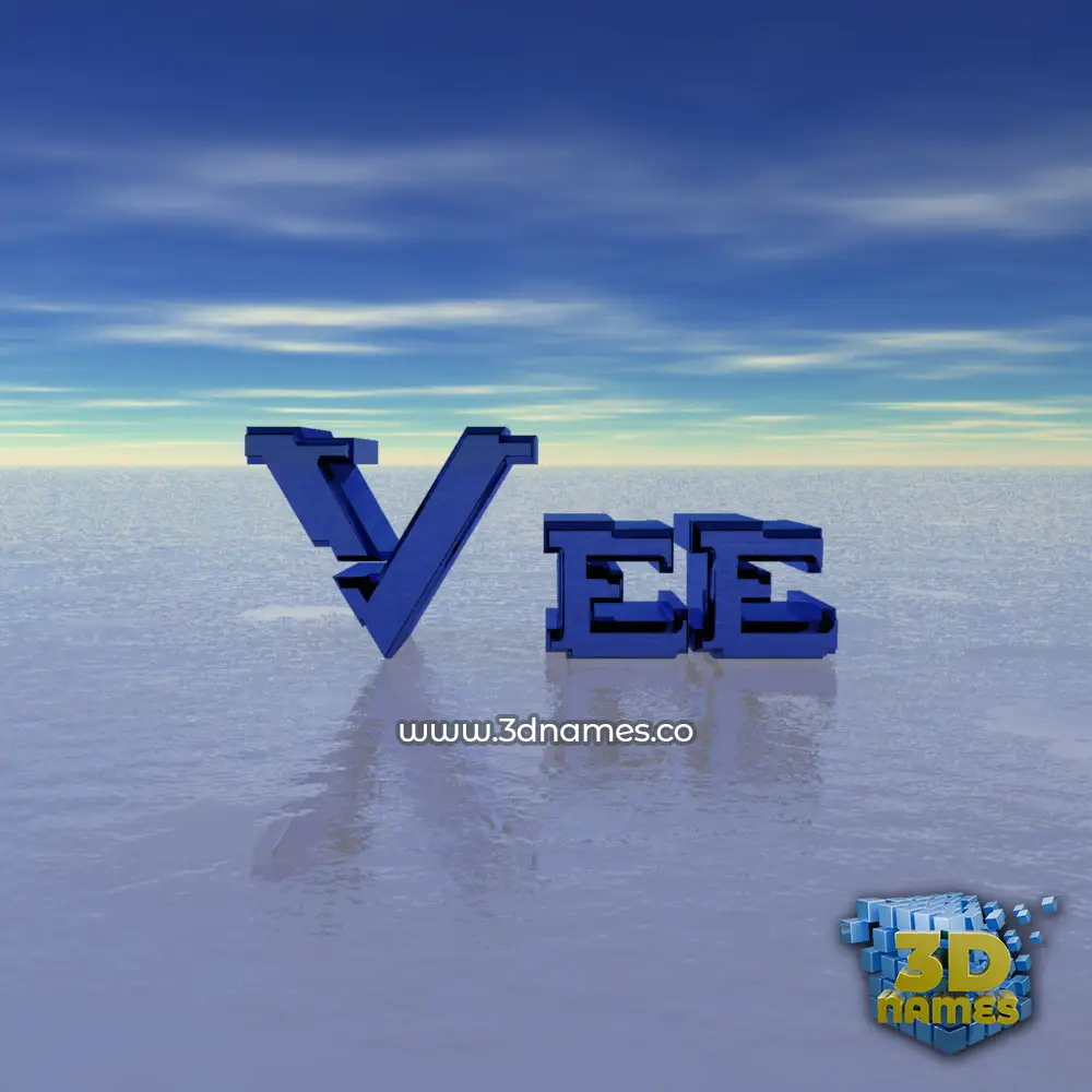 vee in Horizon style - 3D name wallpaper