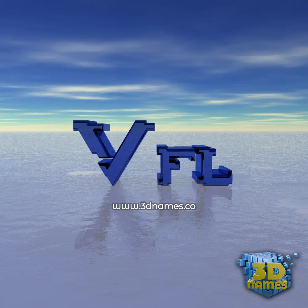 vfl in Horizon style - 3D name wallpaper