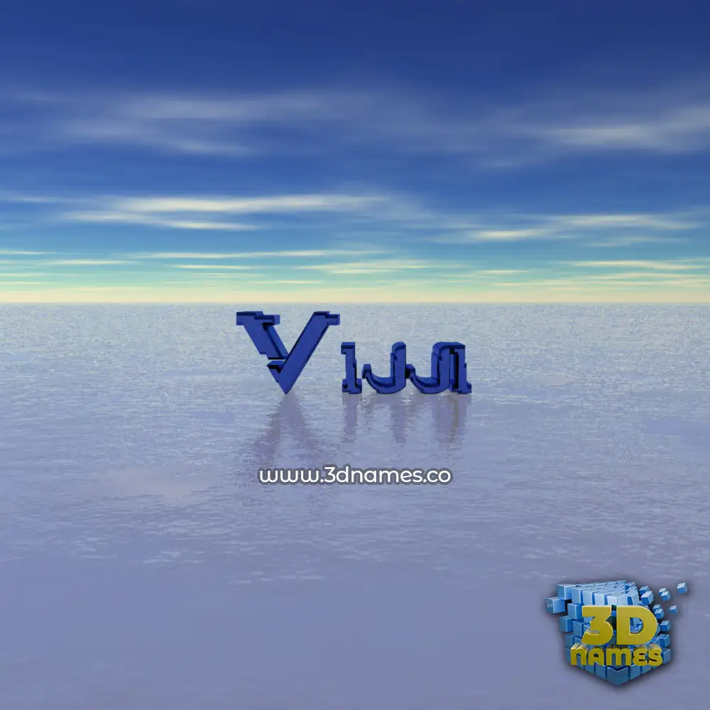 vijji in Horizon style - 3D name wallpaper