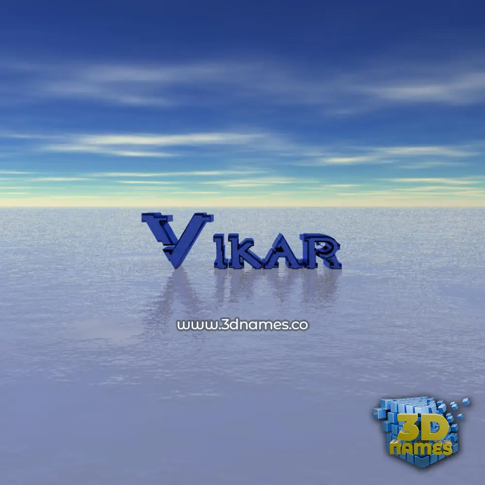 vikar in Horizon style - 3D name wallpaper
