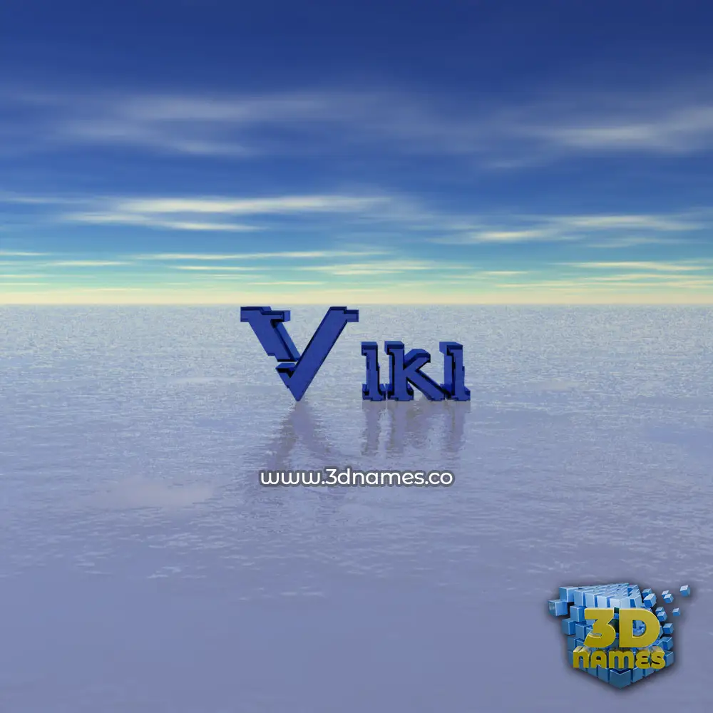 viki in Horizon style - 3D name wallpaper