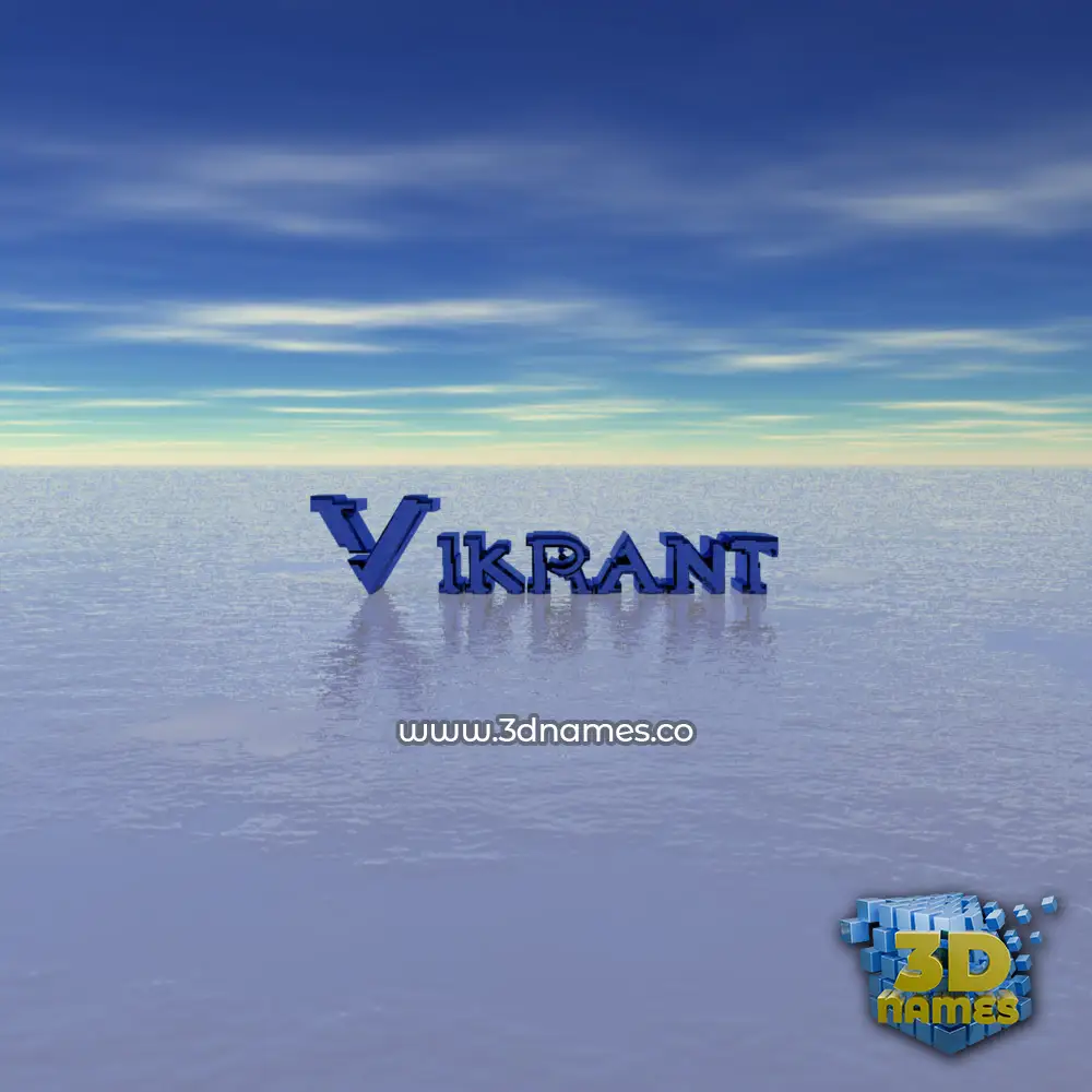 vikrant in Horizon style - 3D name wallpaper