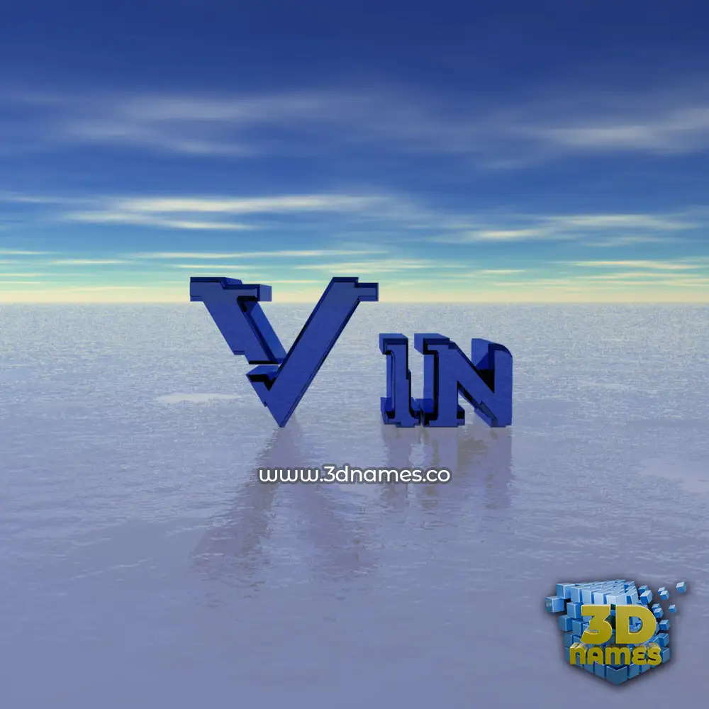 vin in Horizon style - 3D name wallpaper