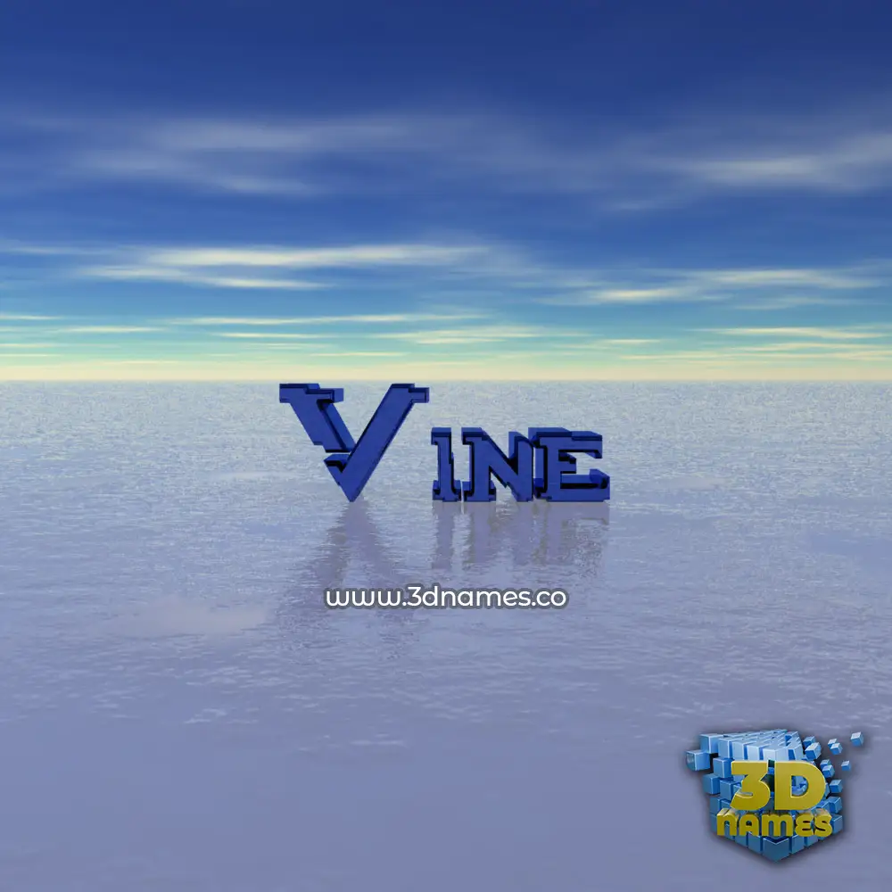 vine in Horizon style - 3D name wallpaper
