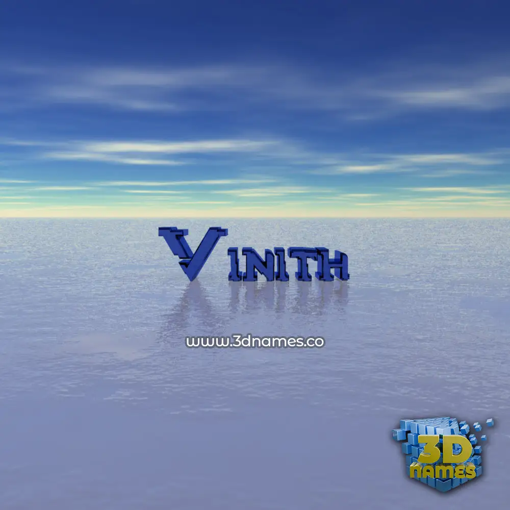 vinith in Horizon style - 3D name wallpaper