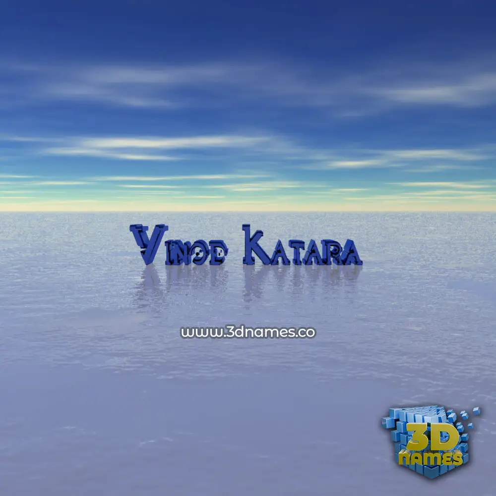 vinod katara in Horizon style - 3D name wallpaper