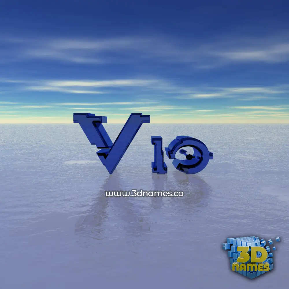 vio in Horizon style - 3D name wallpaper
