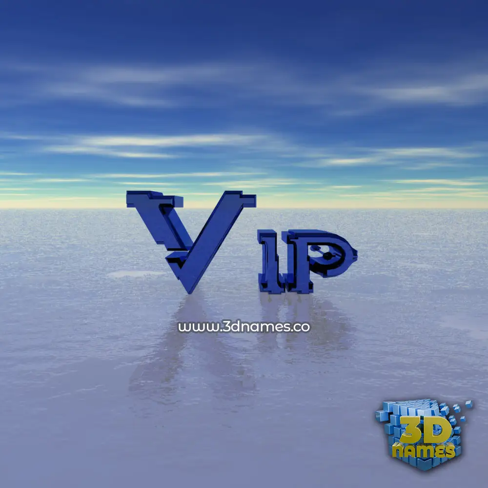 vip in Horizon style - 3D name wallpaper