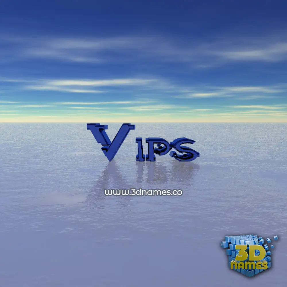 vips in Horizon style - 3D name wallpaper