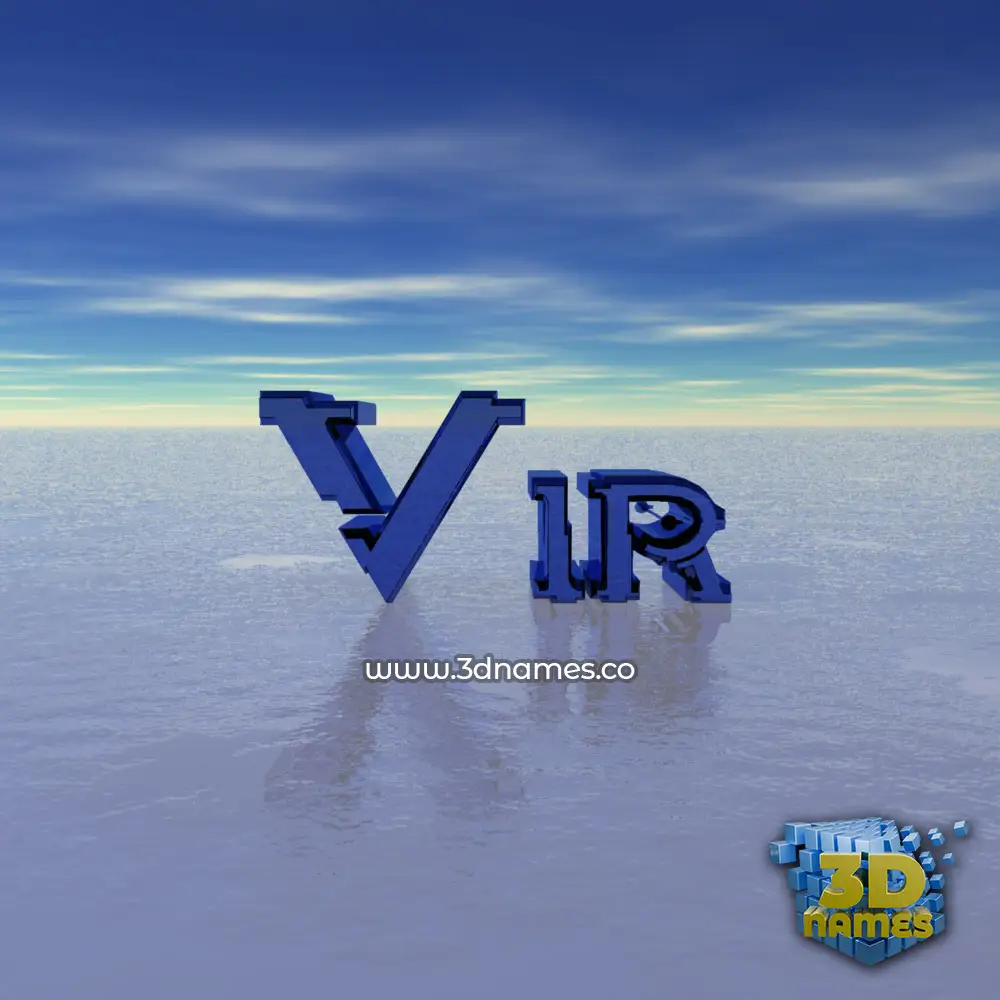 vir in Horizon style - 3D name wallpaper