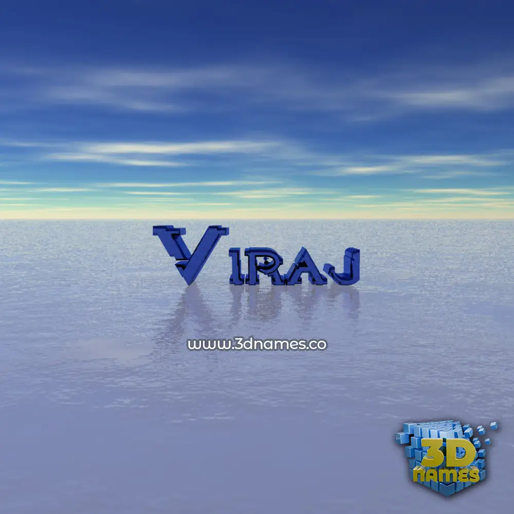 viraj in Horizon style - 3D name wallpaper