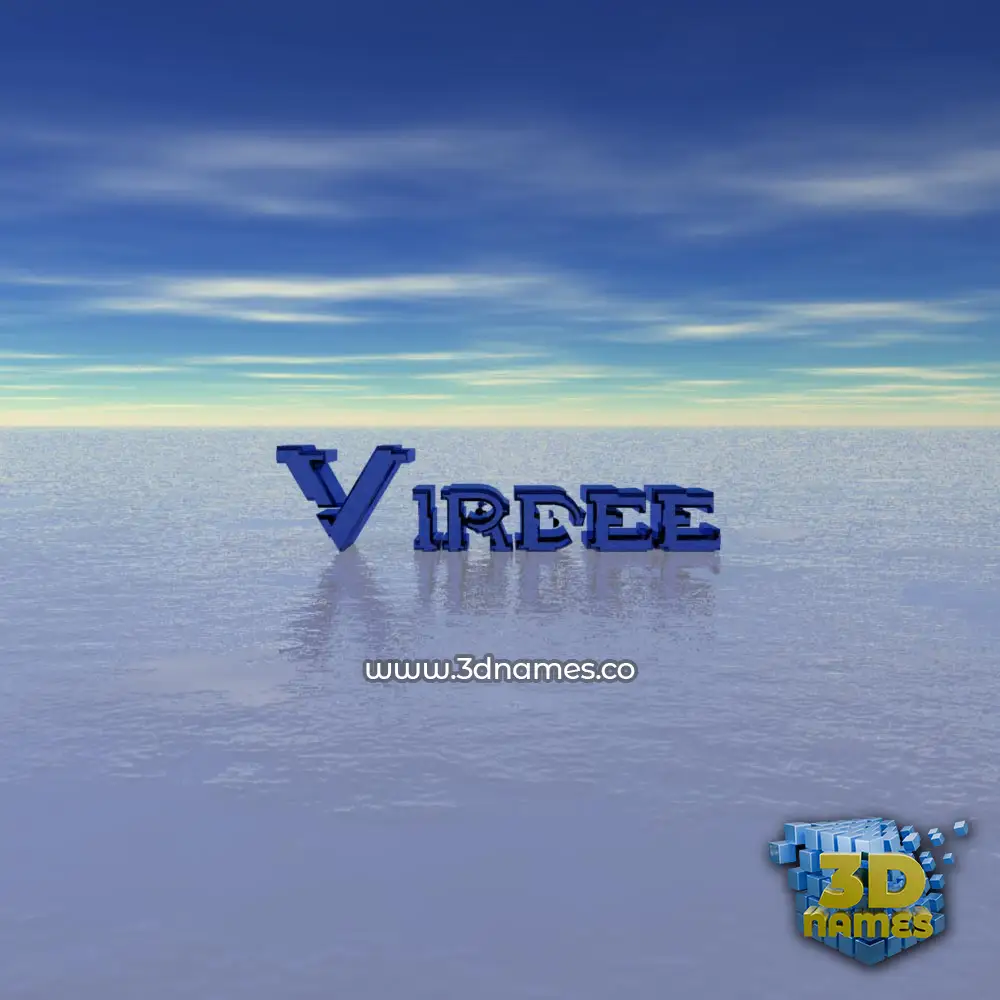 virdee in Horizon style - 3D name wallpaper