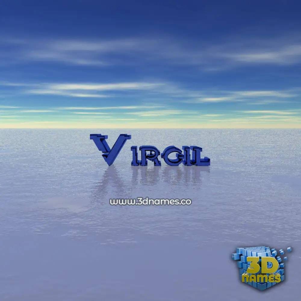 virgil in Horizon style - 3D name wallpaper