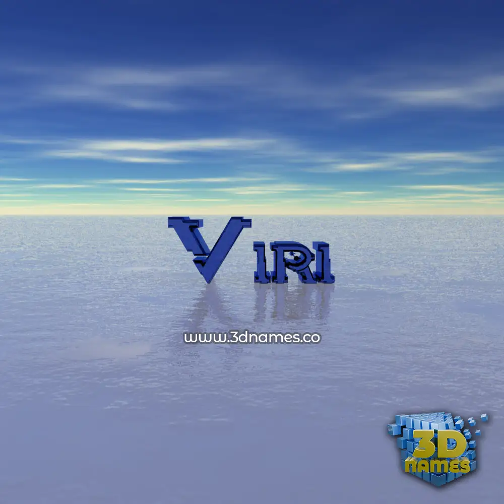 viri in Horizon style - 3D name wallpaper