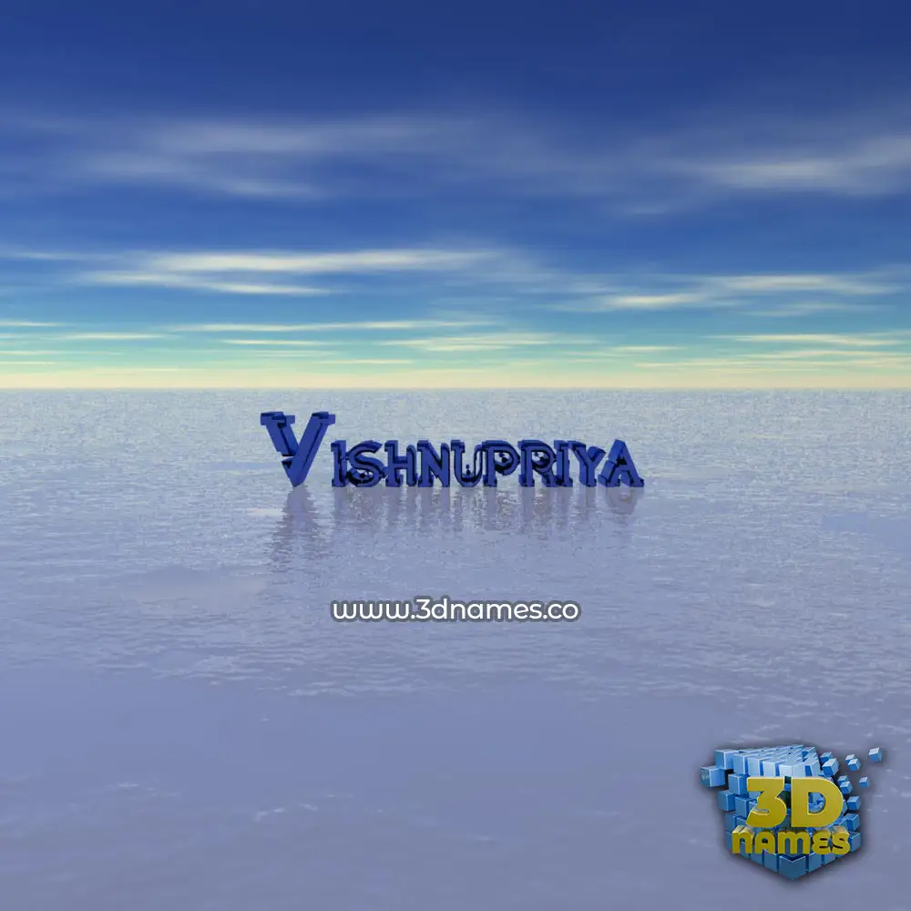 vishnupriya in Horizon style - 3D name wallpaper