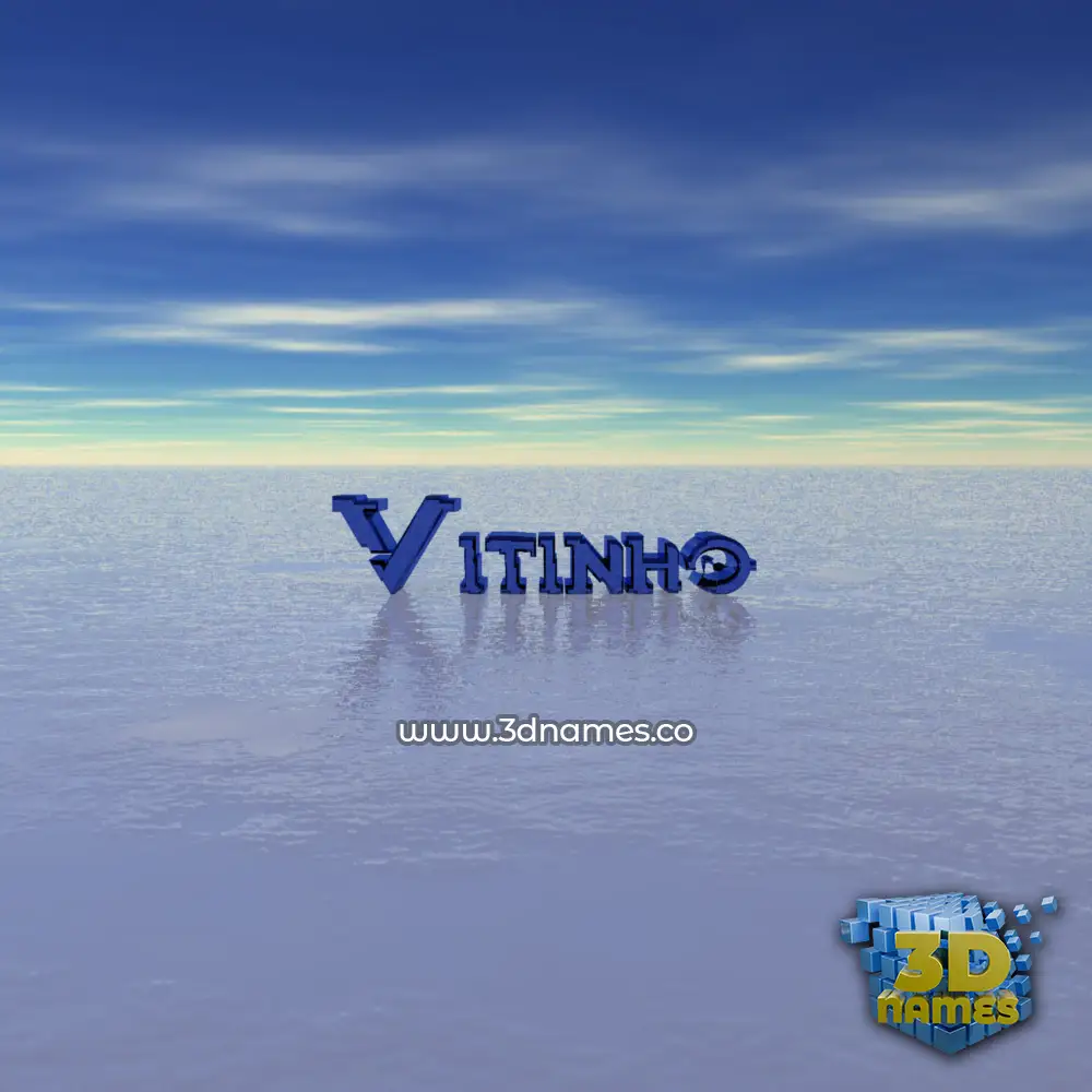 vitinho in Horizon style - 3D name wallpaper