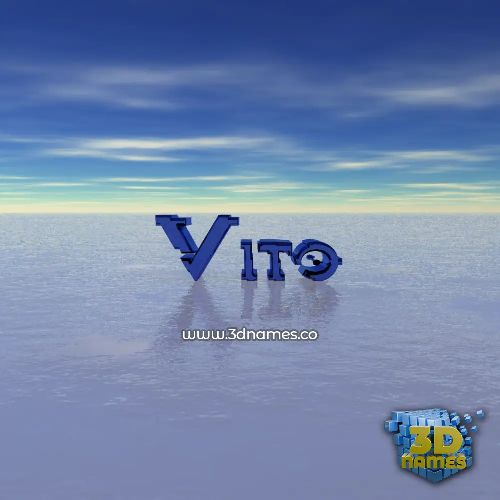 vito in Horizon style - 3D name wallpaper