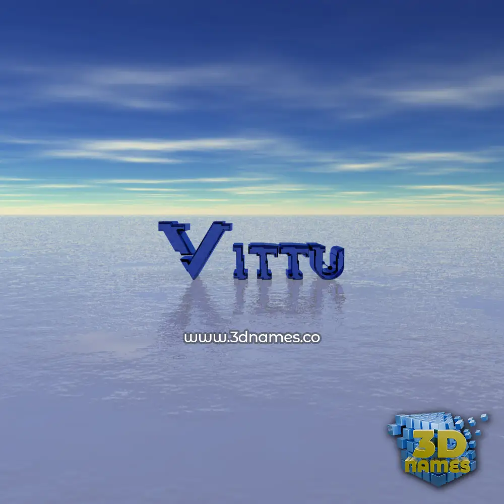 vittu in Horizon style - 3D name wallpaper