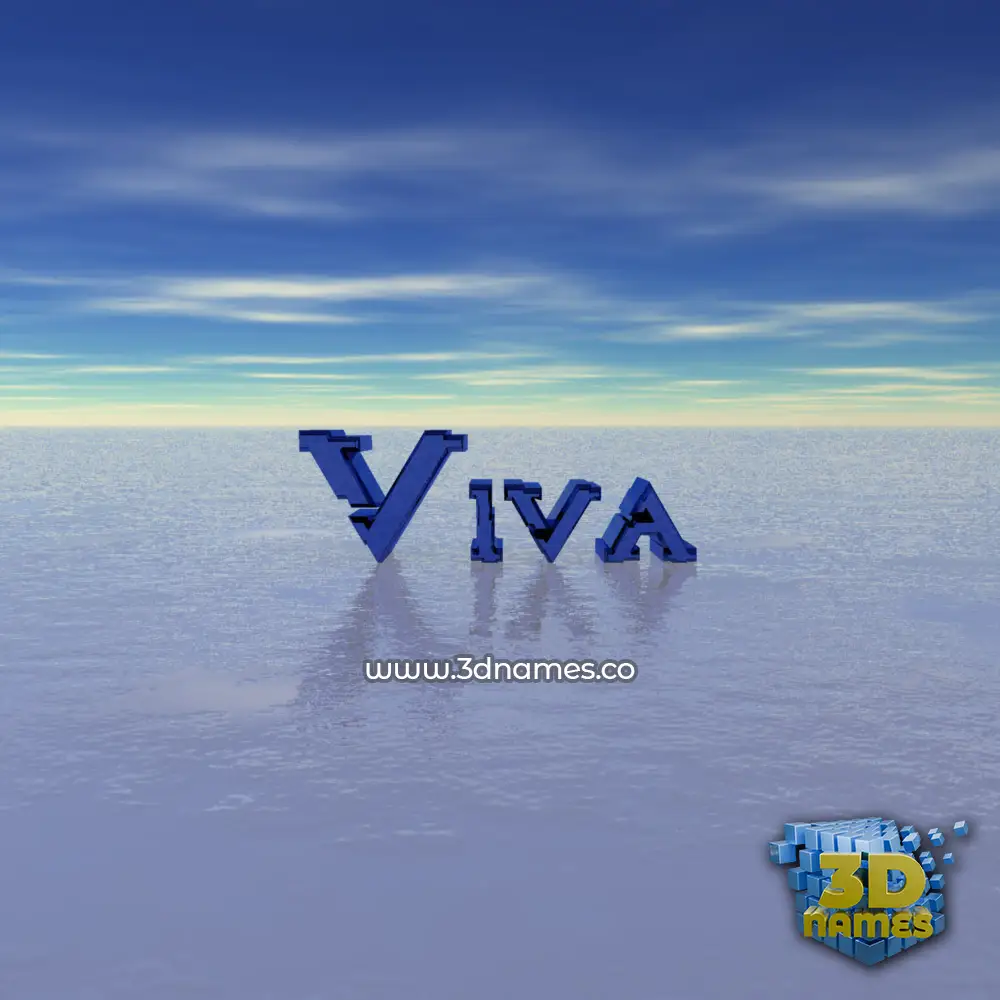 viva in Horizon style - 3D name wallpaper