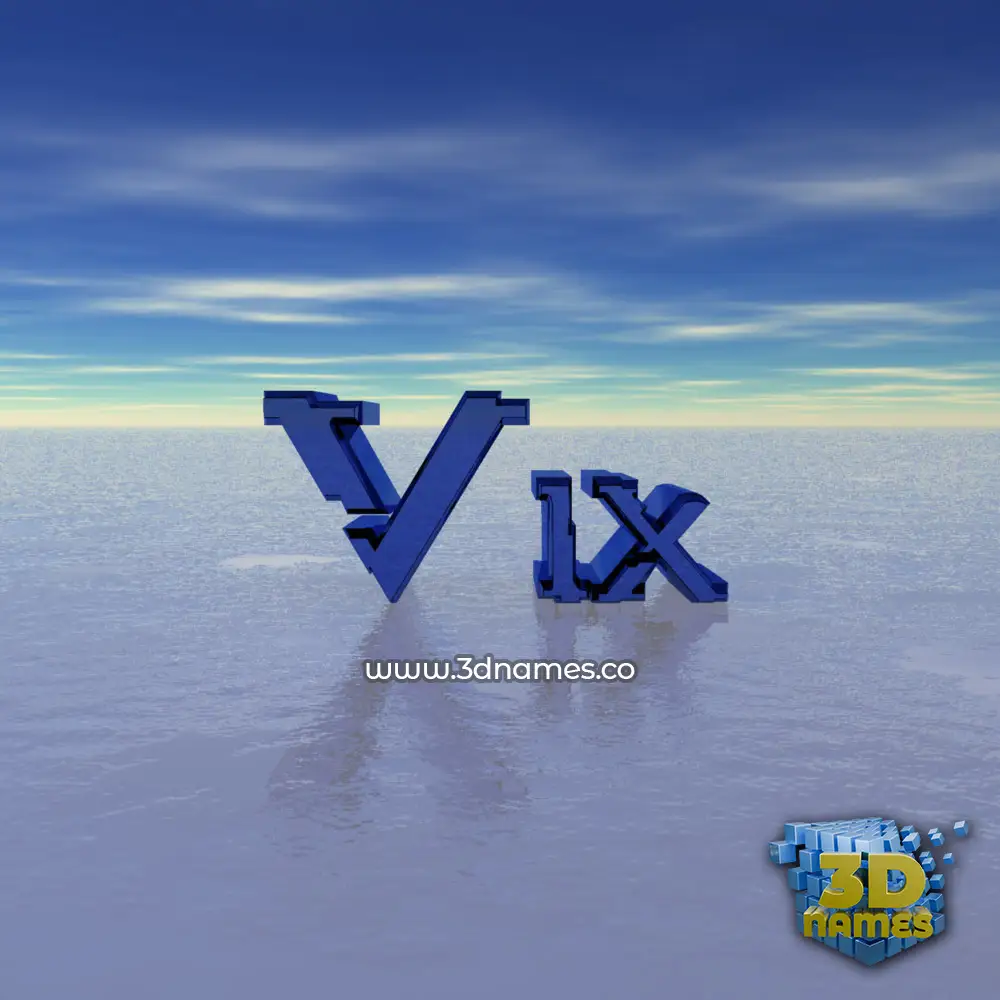 vix in Horizon style - 3D name wallpaper