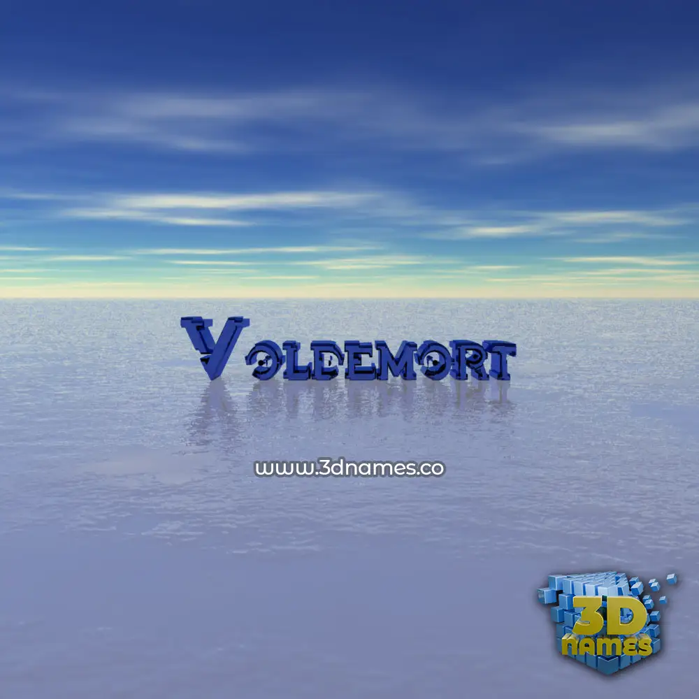 voldemort in Horizon style - 3D name wallpaper