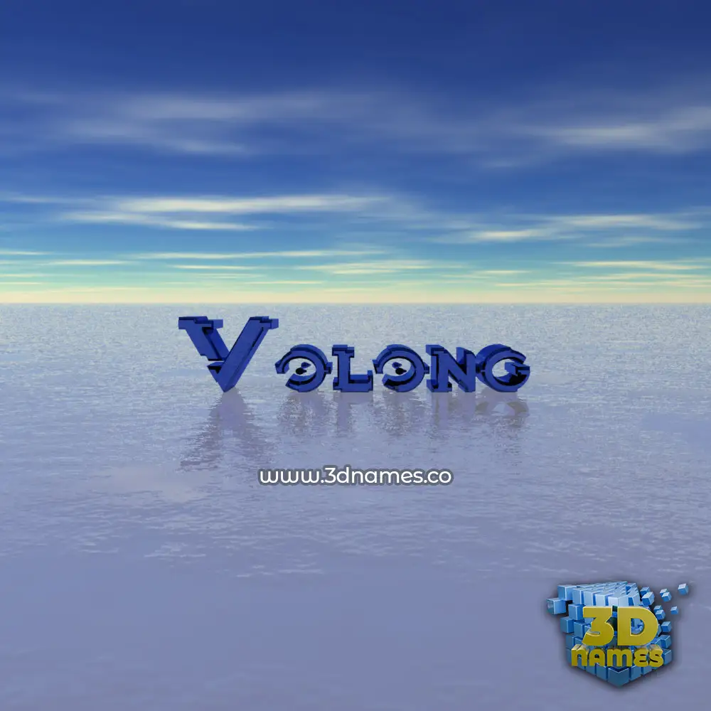 volong in Horizon style - 3D name wallpaper