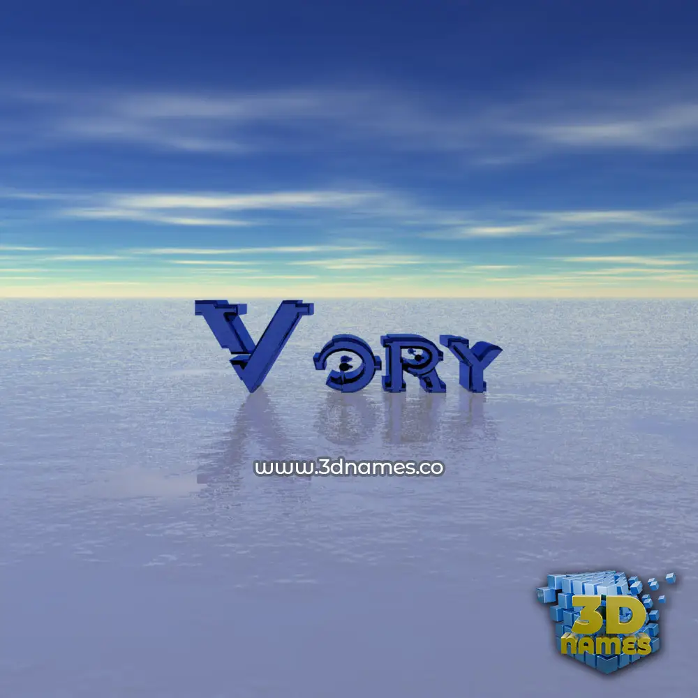 vory in Horizon style - 3D name wallpaper