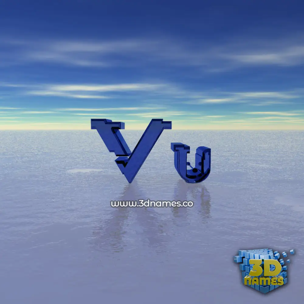 vu in Horizon style - 3D name wallpaper