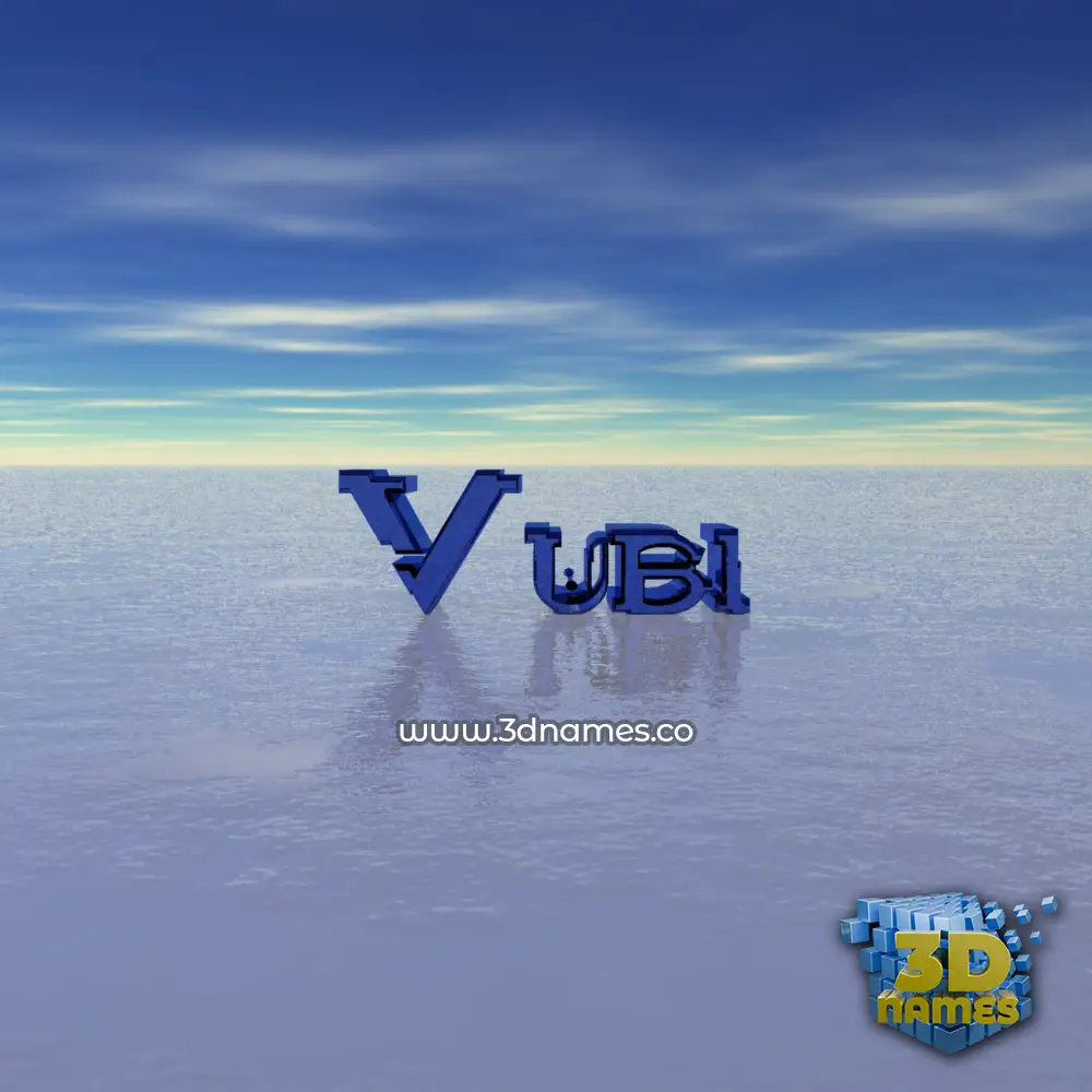 vubi in Horizon style - 3D name wallpaper