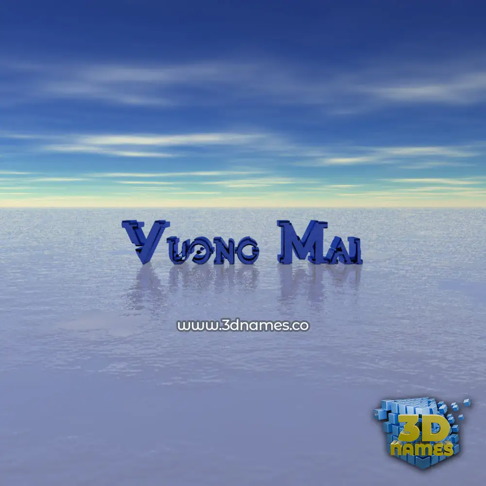 vuong mai in Horizon style - 3D name wallpaper