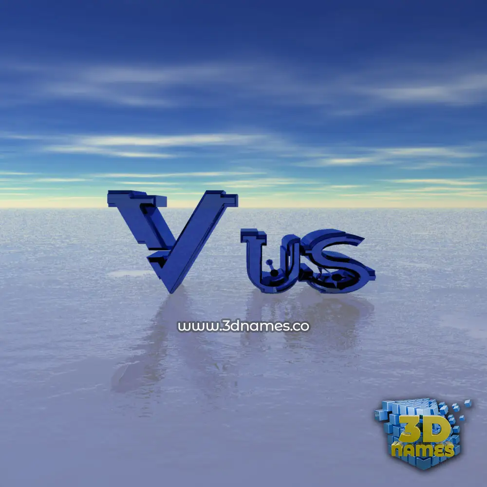 vus in Horizon style - 3D name wallpaper