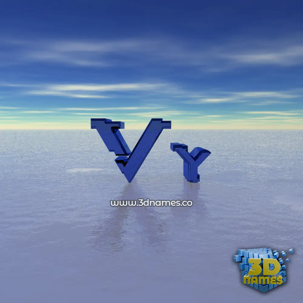 vy in Horizon style - 3D name wallpaper