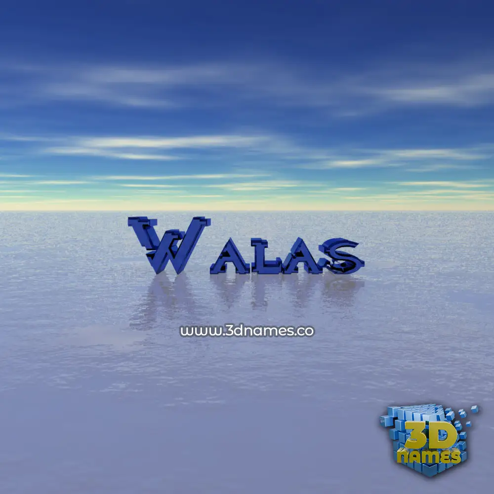 walas in Horizon style - 3D name wallpaper