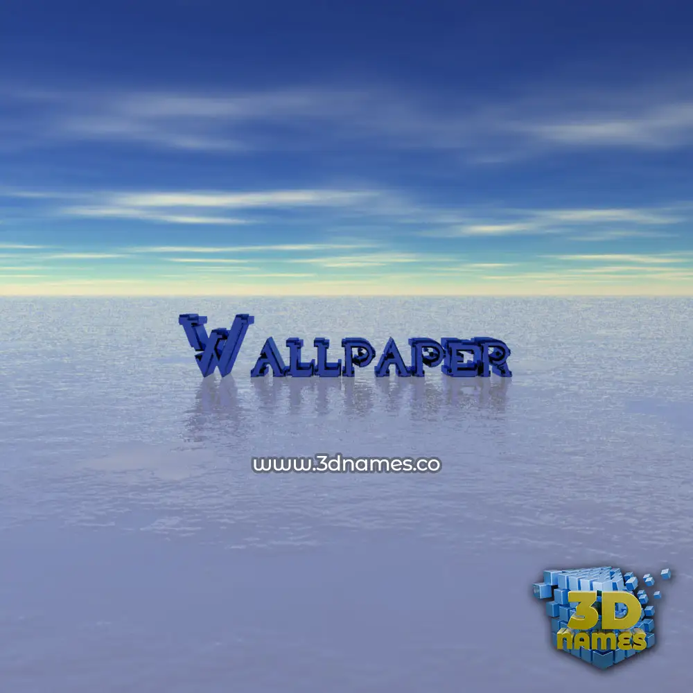 wallpaper in Horizon style - 3D name wallpaper