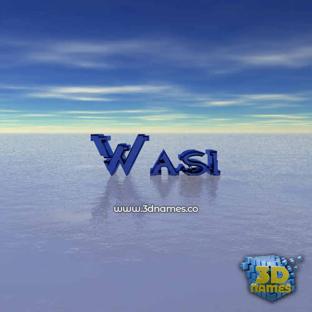 wasi in Horizon style - 3D name wallpaper