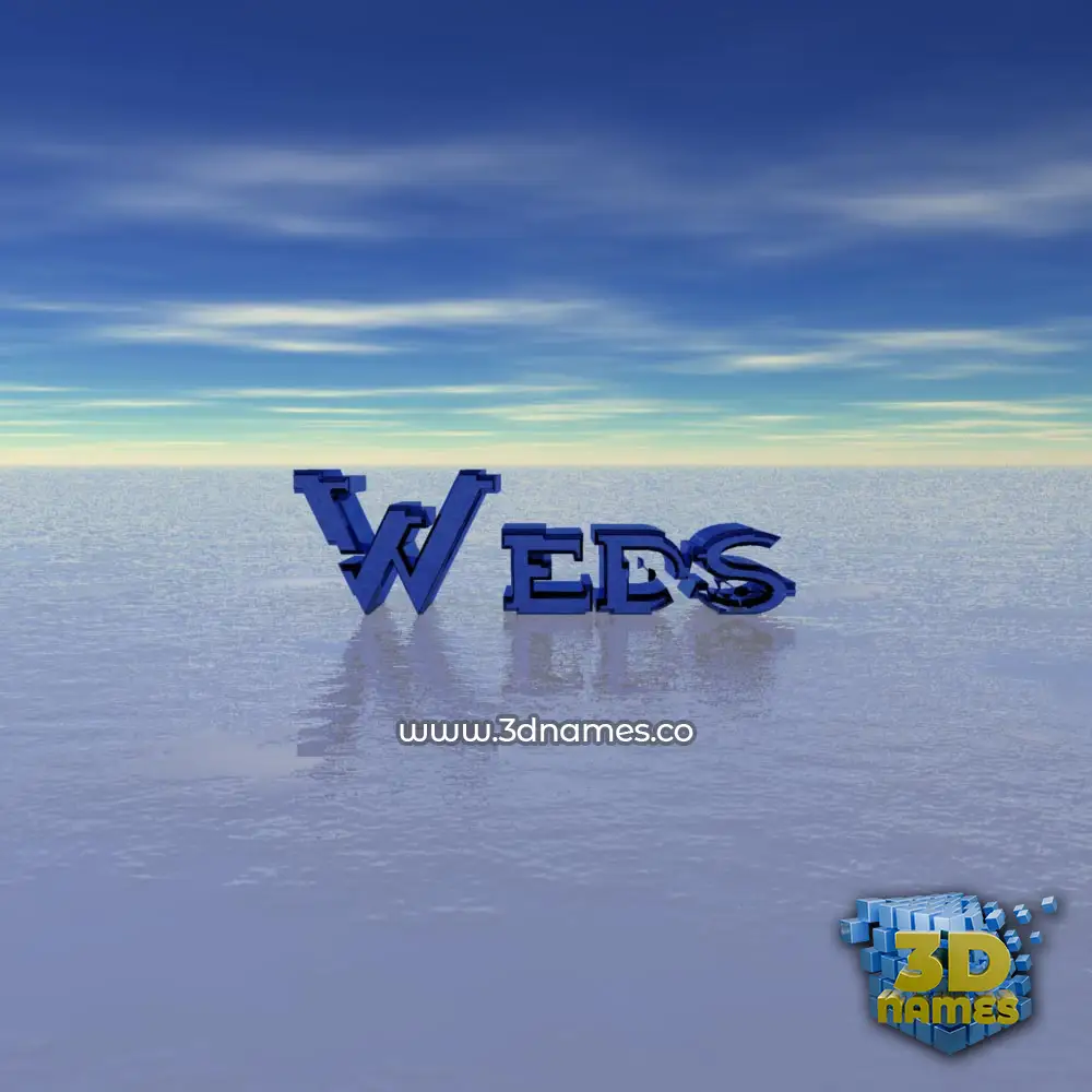 weds in Horizon style - 3D name wallpaper