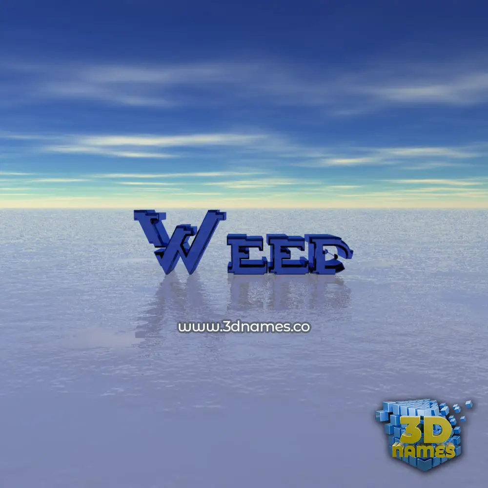 weed in Horizon style - 3D name wallpaper