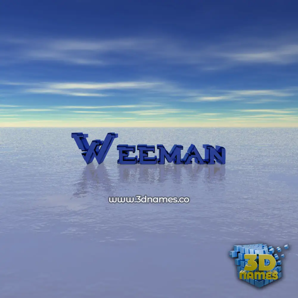 weeman in Horizon style - 3D name wallpaper